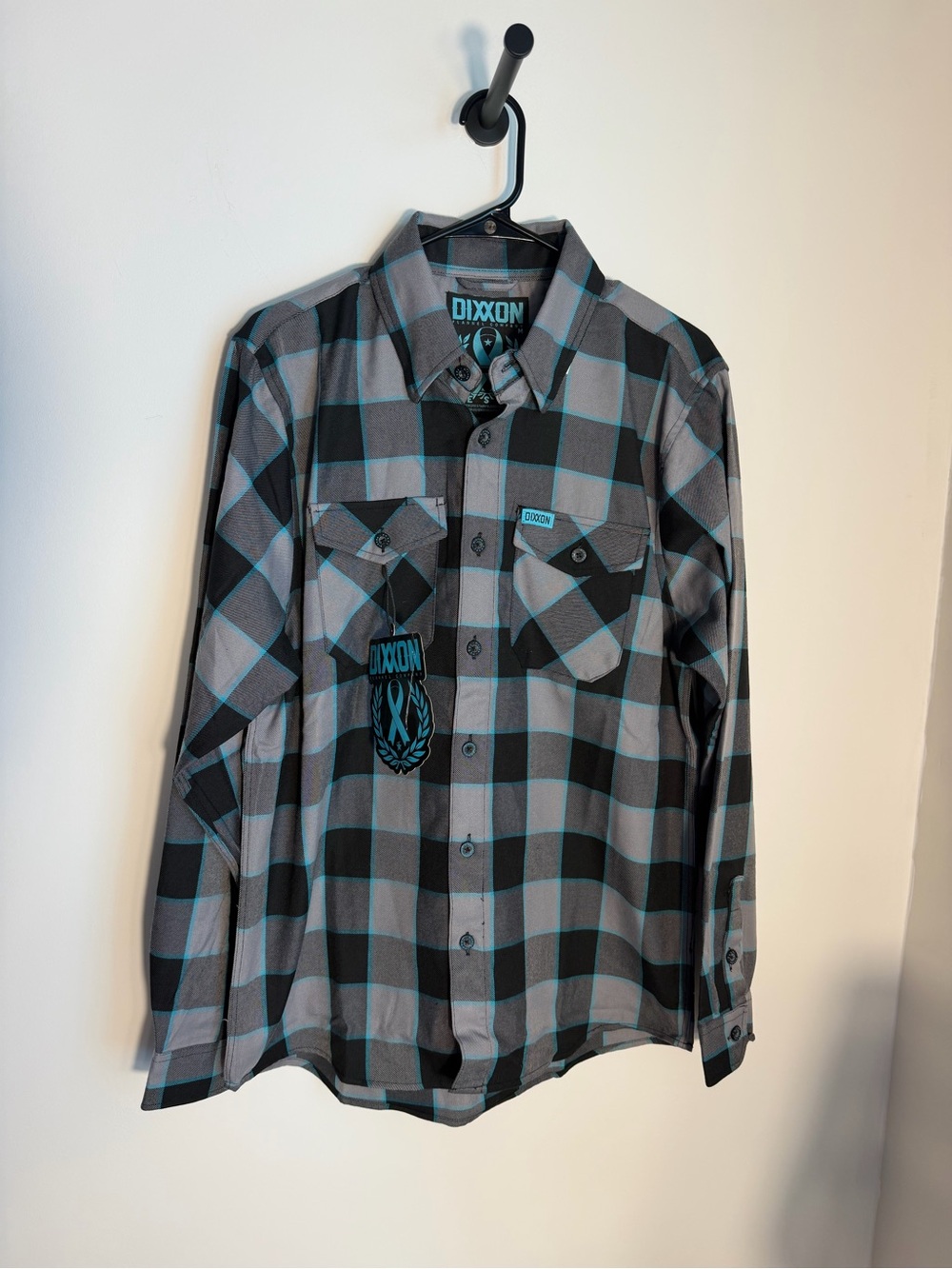 DIXXON Black & Gray Plaid Button-Down Shirt